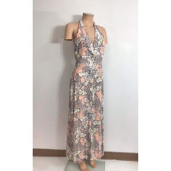 Paul & Joe Butterfly Maxi Dress Made in France Womens 38 - Picture 2 of 7